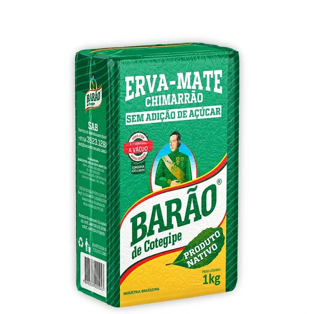 Erva-Mate Chimarrão Barão Nativa a Vácuo (1Kg)